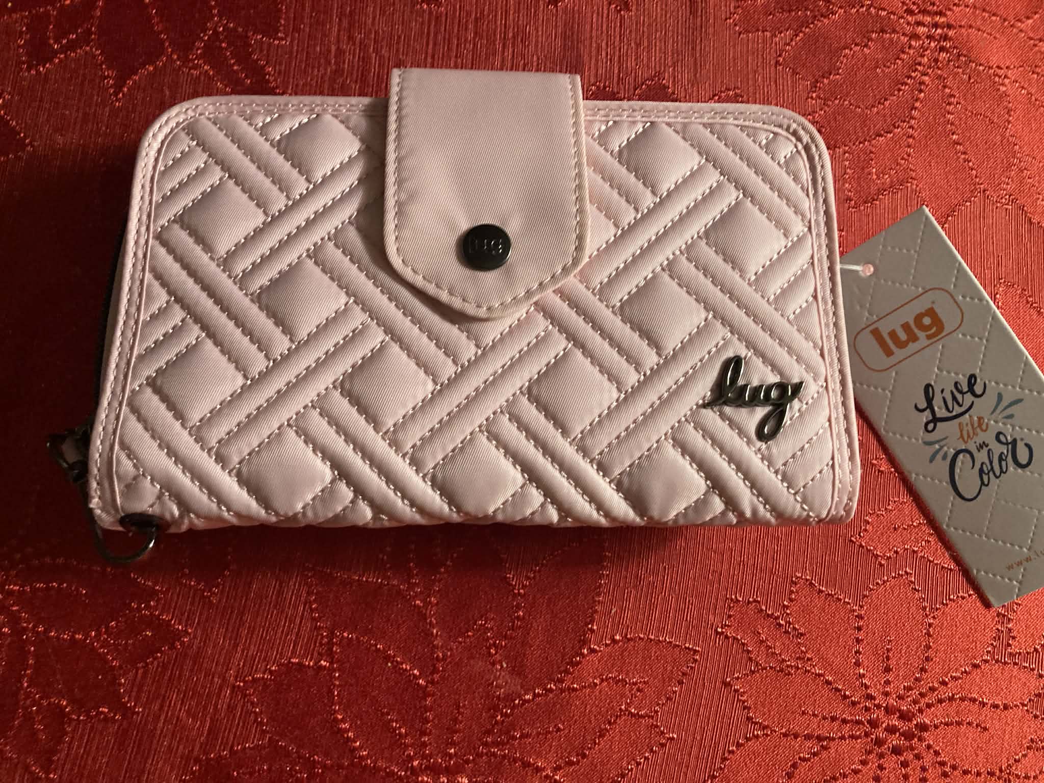 Quilted Wallet (Blush)