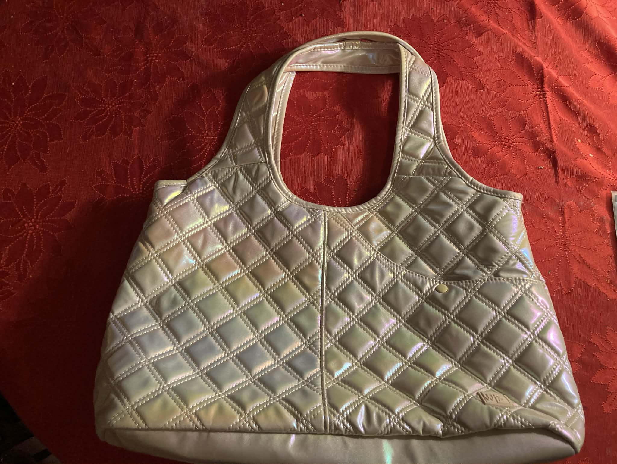 Iridescent Quilted Tote